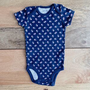 5 for $10 Carter’s baby bodysuit 6m baby girl onesie blue